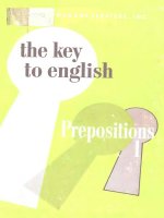 The key to english prepositions