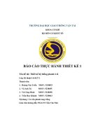 Báo cáo thực hành thiết kế 1  Đề tài thiết kế hệ thống phanh Ô tô