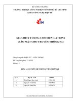 SECURITY FOR 5G COMMUNICATIONS (BẢO MẬT CHO TRUYỀN THÔNG 5G)