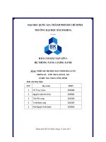 Báo cáo bài tập lớn 1 hệ thống năng lượng xanh Đề tài thiết kế hệ Điện mặt trời hòa lưới