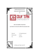 Báo cáo nghiên cứu khả thi dự Án Đầu tư sản xuất tương Ớt tại quảng nam