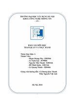 Báo cáo môn học tham quan và thực hành