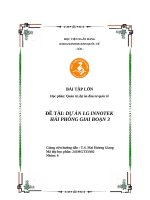 Bài tập lớn học phần quản trị dự Án Đầu tư quốc tế Đề tài dự Án lg innotek hải phòng giai Đoạn 3