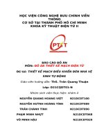 BÁO CÁO ĐỒ ÁN Đề tài THIẾT KẾ MẠCH ĐIỀU KHIỂN ĐÈN NHÀ VỆ SINH TỰ ĐỘNG