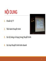 BÀI GIẢNG KỸ NĂNG THUYẾT TRÌNH