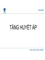 Bài 1 - Dược Lâm Sàng 2 - Tăng Huyết Áp