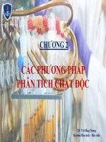 Chương 2 - Độc Chất Học - Các Phương Pháp Phân Tích Chất Độc