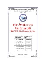 Tiểu luận môn cơ lưu chất Đề tài thiết kế nhà nuôi lươn không bùn 5 tầng