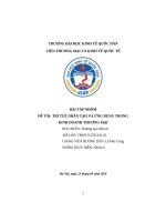 Bài tập nhóm Đề tài trí tuệ nhân tạo và Ứng dụng trong kinh doanh thương mại