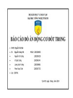 BÁO CÁO ĐỒ ÁN ĐỘNG CƠ ĐỐT TRONG