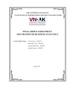 Final group assignment foundation of business analytics