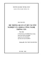 Bài tập lớn hệ thống quản lý Đề tài tốt nghiệp của khoa công nghệ thông tin