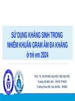 10.50 - 11.30 Phùng Nguyễn Thế Nguyên -  Điều Trị Nhiễm Vi Khuẩn Gram Âm Đa Kháng Ở Trẻ Em.pptx