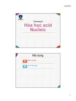 Hóa Sinh Dược - Chương 9 - Cấu Trúc Nucleoprotein Và Nucleic acid