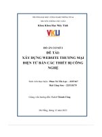 Xây dựng website thương mại Điện tử bán các thiết bị công nghệ
