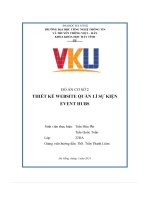 Thiết kế website quản lí sự kiện event hubs
