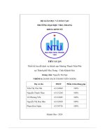 Thiết kế lưu Đồ dịch vụ khách sạn mường thanh trần phú tại thành phố nha trang   tỉnh khánh hòa