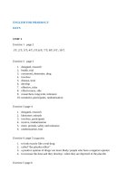 English for pharmacy (answers)