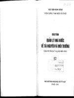 Giao trinh quan ly nn ve tai nguyen va moi truong