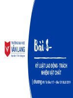 Kỷ luật lao Động, trách nhiệm vật chất