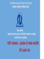 quản lý nhà nước về luật sư