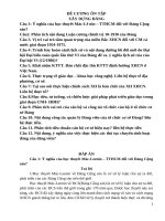 Đề Cương ôn tập - môn -  Xây Dựng Đảng ( full đáp án 12 câu )