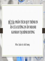 Quản trị chất lượng phân tích quy trình in Ấn của xưởng in Ấn nhanh kanhan tại bình dương
