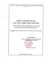 Báo cáo gpmt công viên sáng tạo tma (tma innovation park) (khu a) tại phường ghềnh ráng, thành phố quy nhơn, tỉnh bình Định