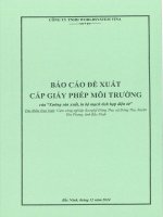 Báo cáo Đề xuất cấp giấy phép môi trường Đối với cơ sở “xưởng sản xuất, in bộ mạch tích hợp Điện tử”