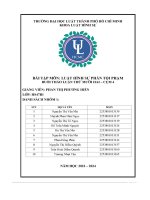 Bài tập môn  luật hình sự phần tội phạm buổi thảo luận thứ mười hai – cụm 4