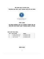 Sự ảnh hưởng của tư tưởng chính trị xã hội Đối với pháp luật trung quóc cổ Đại