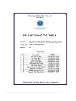 Bài tập tháng thứ nhất bộ môn  hợp Đồng và bồi thường thiệt hại ngoài hợp Đồng