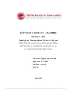 Đề bài  phân tích các giải pháp phát triển giáo dục Đại học việt nam  liên hệ việc thực hiện các giải pháp này tại cơ sở giáo dục mà anh (chị) Đang công tác