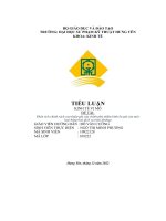 Tiểu luận kinh tế vi mô Đề tài  phân tích chính sách can thiệp giá của chính phủ nhằm bình ổn giá của một loại hàng hoá dịch vụ (mía Đường