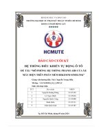 Hệ thống Điều khiển tự Động ô tô Đề tài  “mô phỏng hệ thống phanh abs của xe máy Điện trên phần mềm bikesim similink