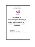 Tiểu luận cuối kỳ tư tưởng hồ chí minh về Đạo Đức và sự vận dụng của Đảng Đảng cộng sản việt nam nam trong xây dựng thế hệ người việt nam mang phẩm