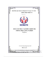 Báo cáo thực tập Điều khiển hệ thống Điện công nghiệp tuần 4