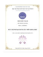 Tiểu luận giữa kỳ   bát chánh Đạo là con Đường trung Đạo là con Đường của chánh tín  nghĩa là nó