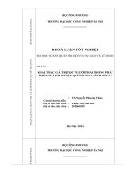 Khai thác giá trị tộc người thái trong phát triển du lịch huyện quỳnh nhai, tỉnh sơn la