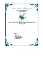 Môn học  cơ sở dữ liệu chủ Đề 6  nghiên cứu, xây dựng cơ sở dữ liệ