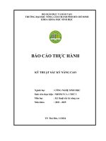 Sắc ký nhóm 5 ca sáng thứ 3