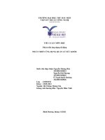 Tiểu luận môn học phát triển ứng dụng di Động phát triển ứng dụng quản lý sức khỏe