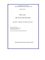 Tiểu luận    học phần  < hist1008   nhân học Đại cương