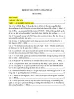 Lịch sử nhà nước và pháp luật   Đề cương