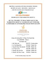 QUẢN TRỊ MARKETING DỊCH VỤ