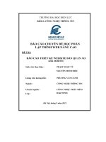 Báo cáo thiết kế website bán quần áo aha modvíc