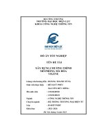 Đồ án tốt nghiệp  tên Đề tài xây dựng chương trình mô phỏng mã hóa vigene