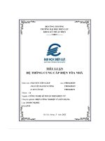 Tiểu luận hệ thống cung cấp Điện tòa nhà d