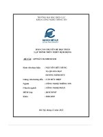 Báo cáo chuyên Đề học phần lập trình trên thiết bị di Động  Đề ti   app bán hamburger