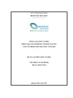 Nâng cao chất lượng phân loại người bệnh vào Đơn nguyên cấp cứu Bệnh viện Bãi Cháy năm 2024